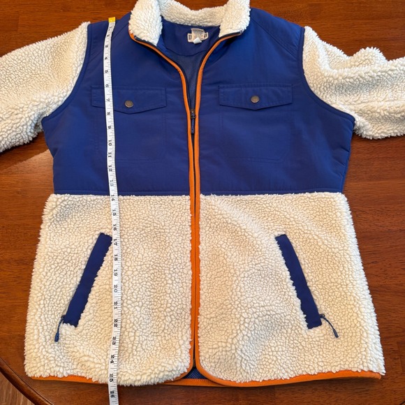 Duluth Women's Sherpa Full Zip‎ Jacket Blue Cream Size Medium - Picture 8 of 9